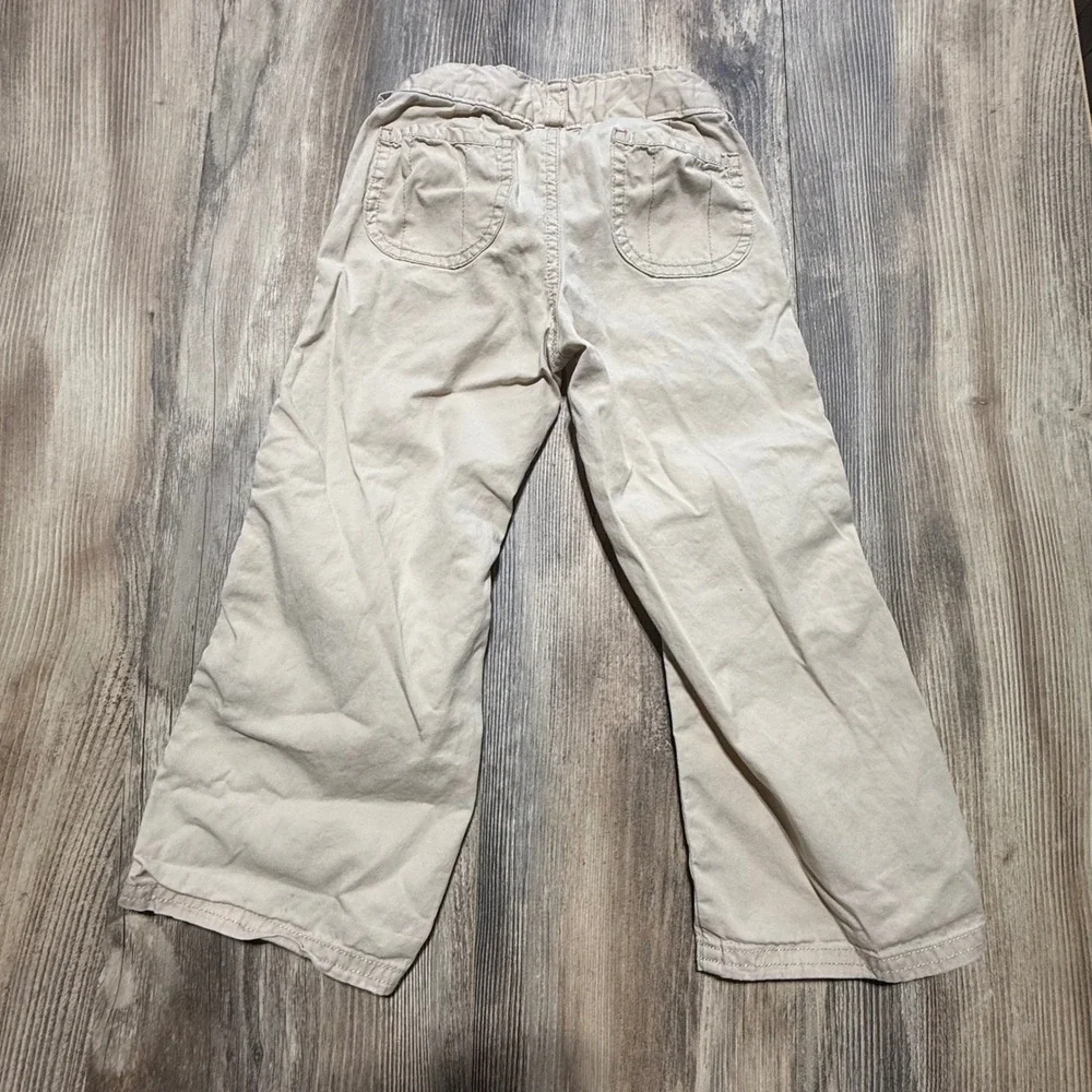 Gymboree Girls Cotton Twill Belted Cargo Pants Size 3 Khaki